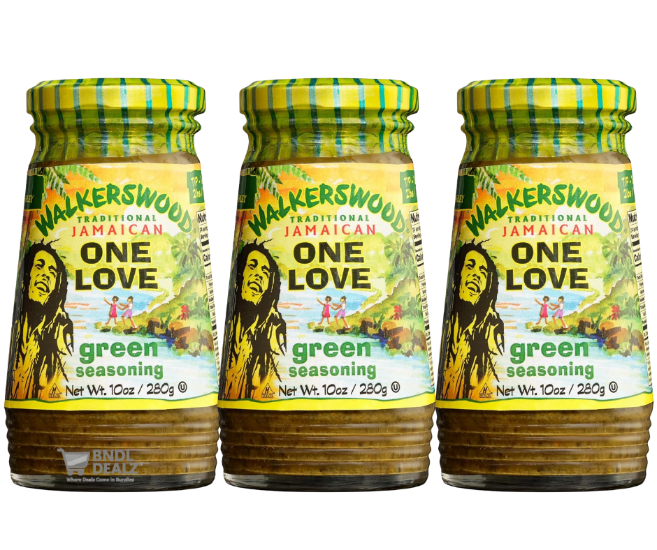 Walkerswood Jamaican One Love Green Seasoning – 10oz – 3 Pack, 6 Pack & 12 Pack Bundles – Canada & USA