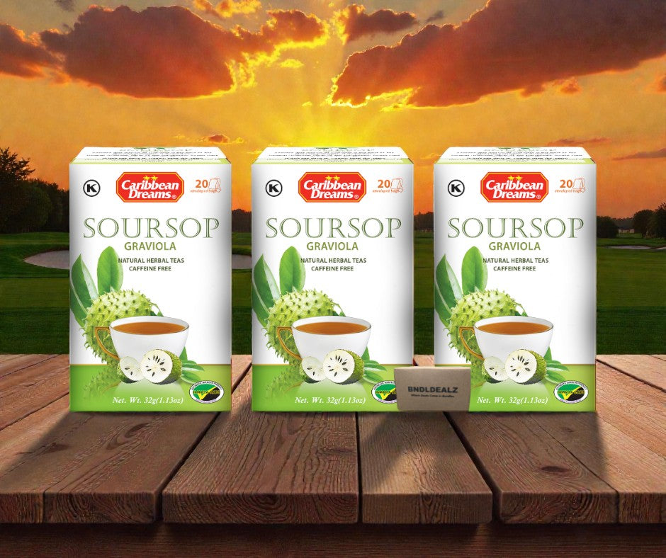 Caribbean Dreams Soursop (Graviola) Herbal Tea Bundle