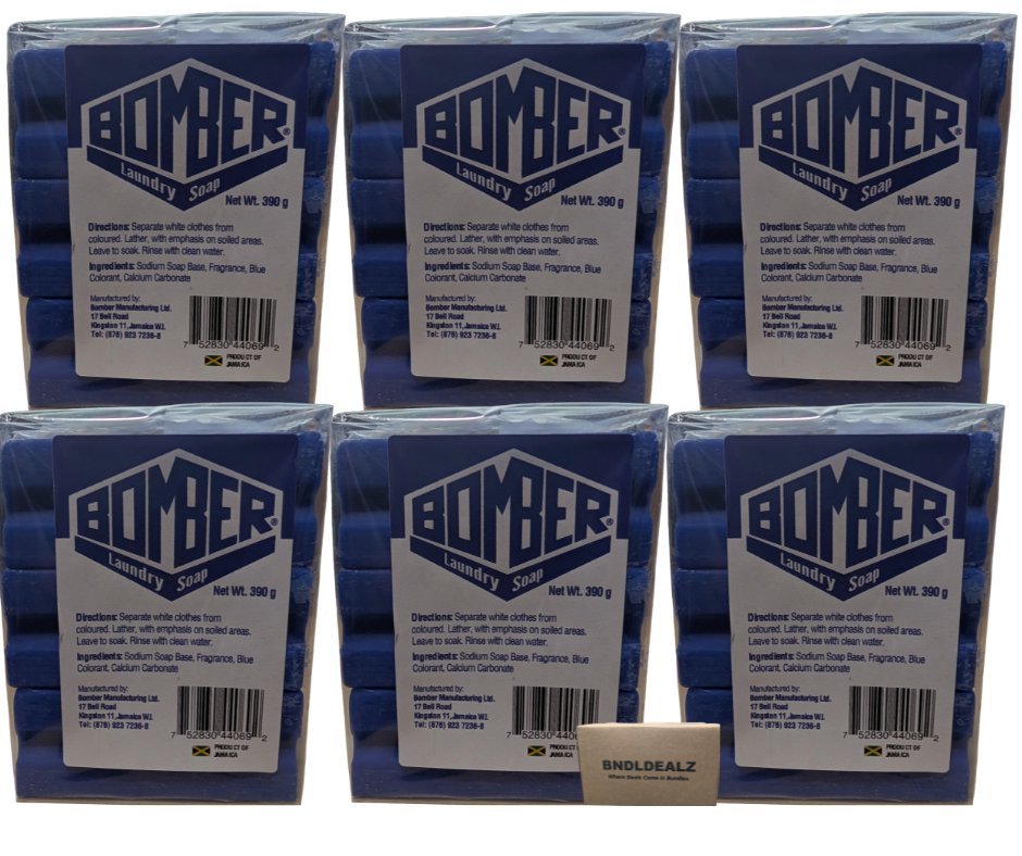 Bomber Laundry Soap Bar Bundle – Multiple Pack Options